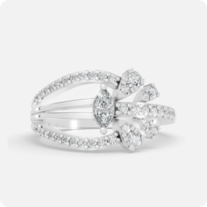 Astra Marquise & Pear Spray Ring