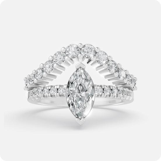 Aurelia Arc Diamond Ring