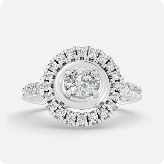 Aurelia Halo Diamond Ring - Image 3