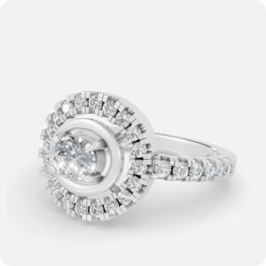 Aurelia Halo Diamond Ring