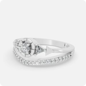 Baguette Rhombus Shield Ring