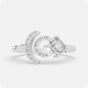 Celestial Crescent Princess Ring