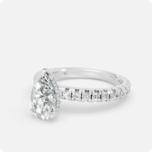 Double Halo Round Ring