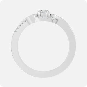 Celestial Luna Halo Ring-Silver