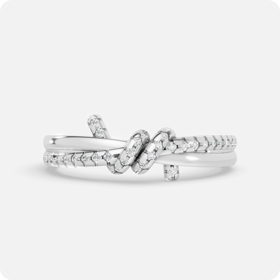 Diamond Love Knot Band