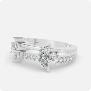 Elegant Bloom Diamond Band Ring