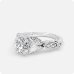 Elvéra Crest Diamond Ring