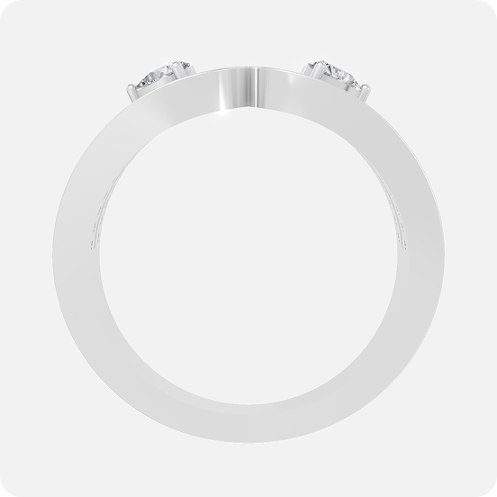 Oval-Cut Regal Halo Three-Stone Ring - Image 3