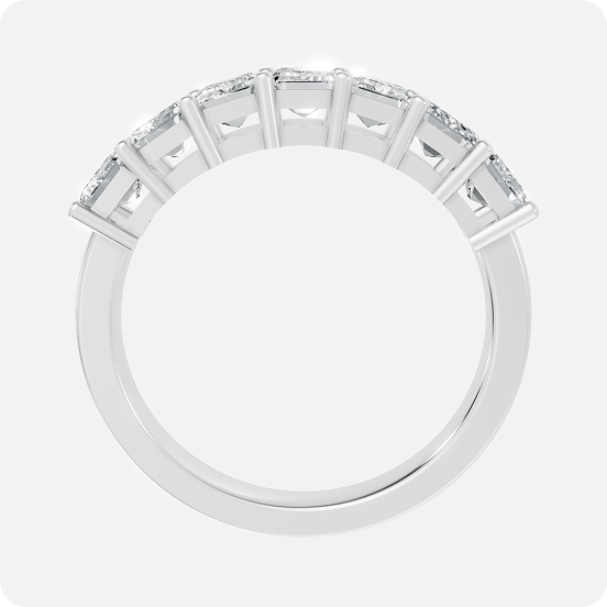 Emerald Elegance Diamond Band Ring - Image 3