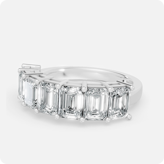 Emerald Radiance Seven-Stone Band