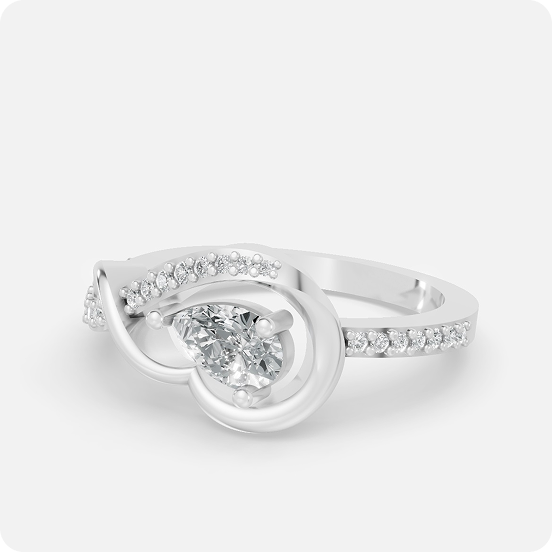 Ethereal Flame Halo Ring