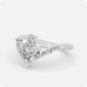 Floral Crown Diamond Statement Ring