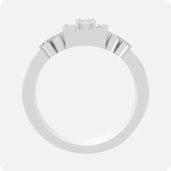 Geometric Labyrinth Princess Ring - Image 3