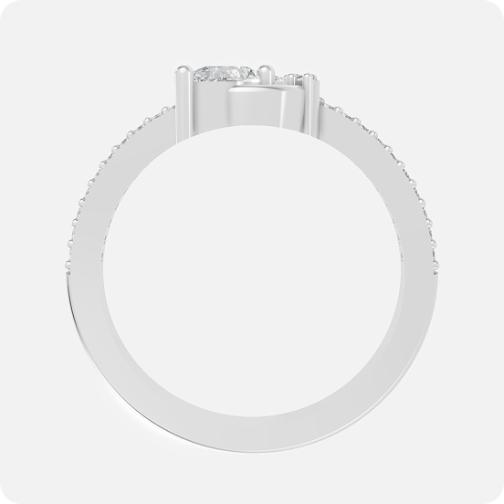 Geometric Trillion Crown Ring Set - Image 3