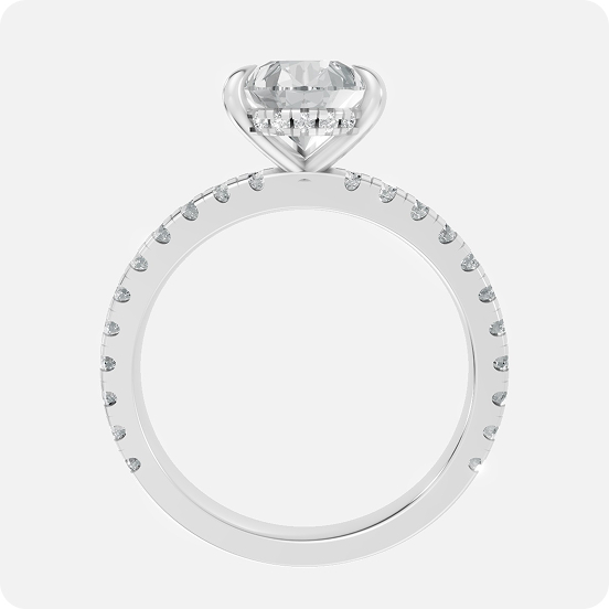 Grand Sovereign Emerald-Cut Pavé Statement Ring - Image 3