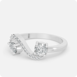 Intertwined Infinity Bypass Ring-Silver