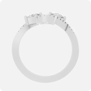 Intertwined Stellar Marquise Ring-Silver