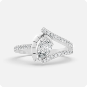 Lumina Pear Bypass Ring