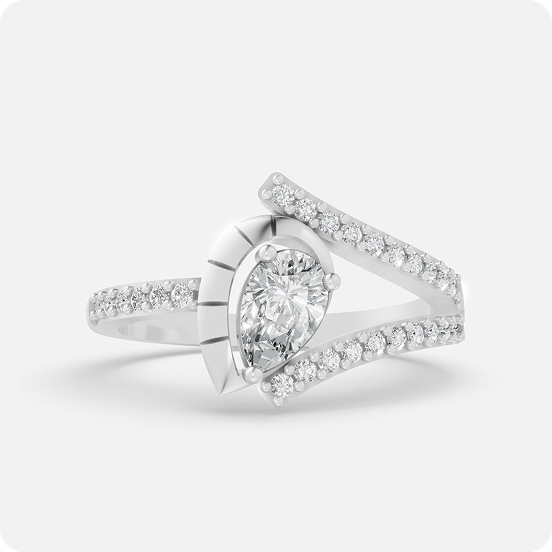 Lumina Pear Bypass Ring