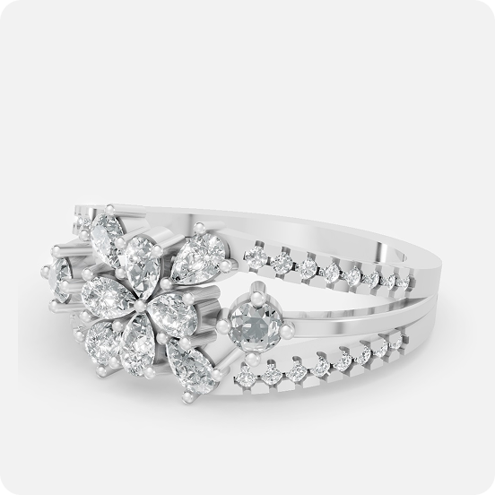 Lumina Petal Multi-Stone Statement Ring - Image 2