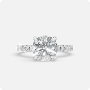 Luminous Round-Cut Hidden Halo Solitaire