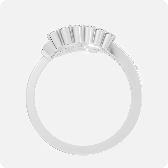 Marquise Beaded-Halo Heritage Ring - Image 3