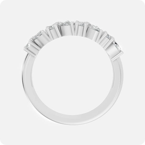 Marquise Cluster Diamond Band - Image 3