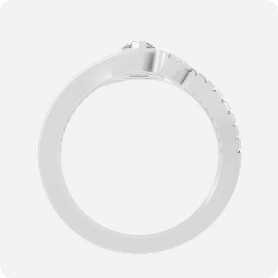 Marquise Halo Bypass Ring - Image 2