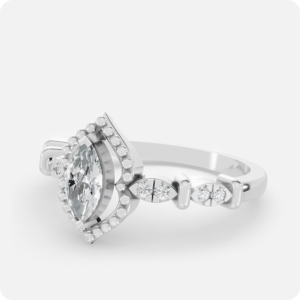 Marquise Opulence Beaded Halo