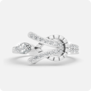 Marquise Serpentine Knot Ring