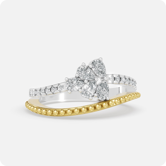 Marquise Wave Arch Statement Ring