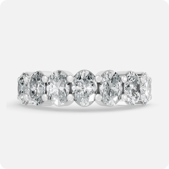 Oval Eternity Band