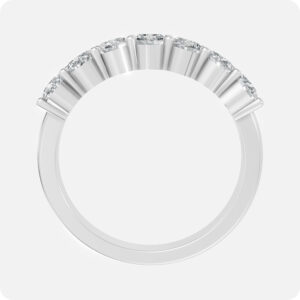 Oval Eternity Band-Silver