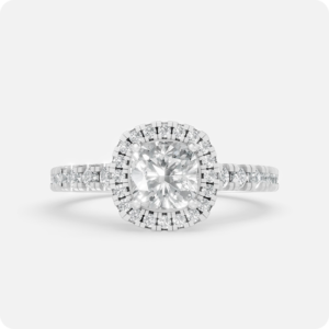 Oval Halo Diamond Engagement Ring