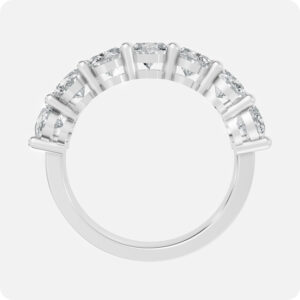 Oval Radiance Infinity Band-Silver