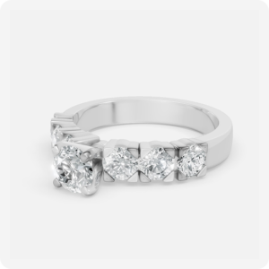 Radiant Round-Cut Diamond Band Ring