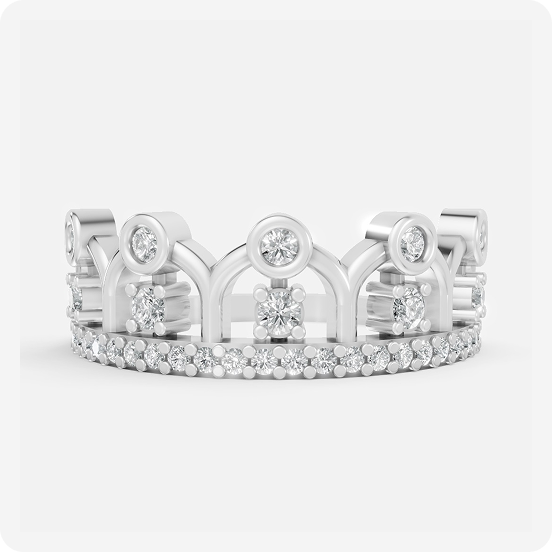 Regal Crown Diamond Band