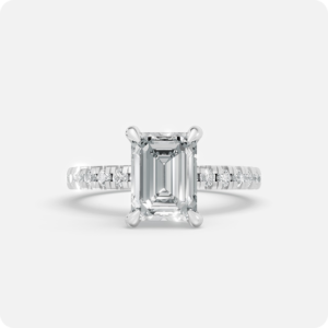 Regal Emerald-Cut Hidden Halo Solitaire