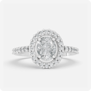 Royal Cluster Diamond Halo Ring