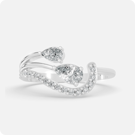Spiral Symphony Diamond Ring - Image 2