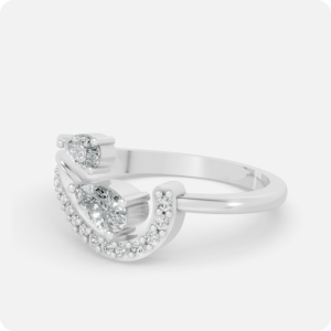 Spiral Symphony Diamond Ring