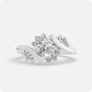 Stellar Cascade Round Halo Bypass Ring