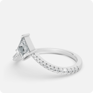 Stellar Marquise Bypass Bloom Ring with baguette and pear-cut diamonds