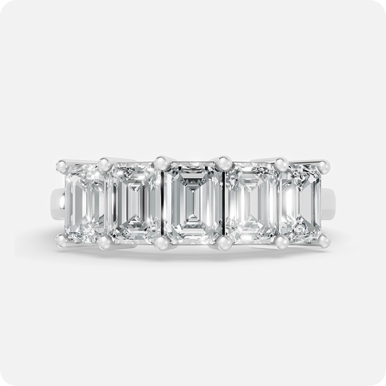 The Aristocrat Emerald-Cut Quintet - Image 2