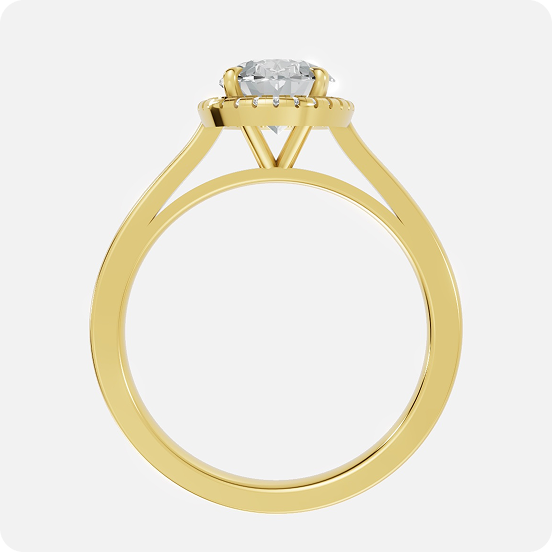 The Celestia Round Infinity Band-Gold