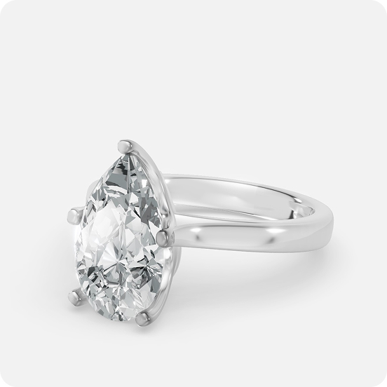 The Classic Royal Pear Solitaire Ring