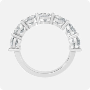 The Empress Oval Split-Shank Ring-Silver