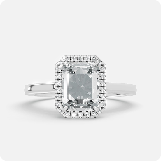 The Empress Radiance Halo Solitaire