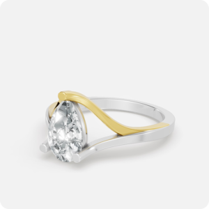 The Meridian Oval Two-Tone Solitaire