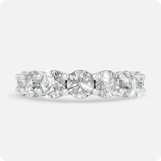 The Regal Radiance Seven-Stone Band